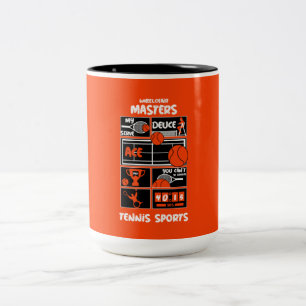 Wheelchair Tennis Players   Two-Tone Coffee Mug