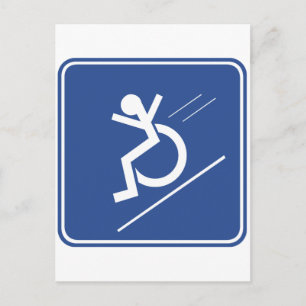 Wheelchair Whee! Postcard