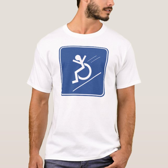 Wheelchair Whee! T-Shirt (Front)