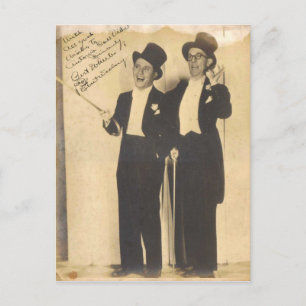 Wheeler and Woolsey Classic Comedy Team Postcard