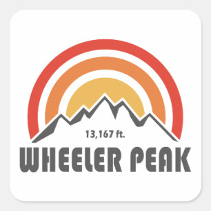 Wheeler Peak Square Sticker