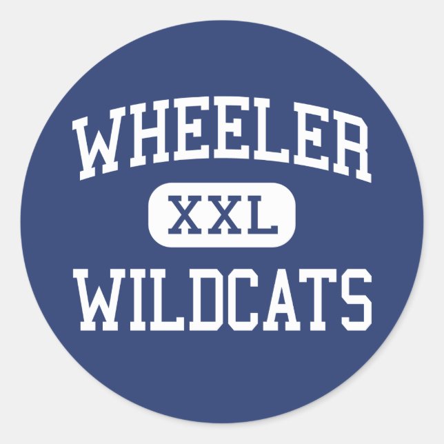 Wheeler - Wildcats - High - Marietta Georgia Classic Round Sticker (Front)