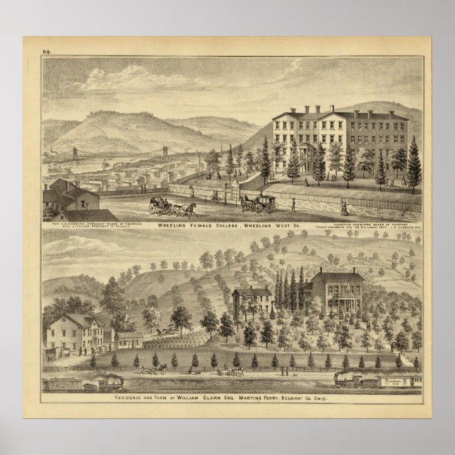 Wheeling Female College, Wheeling Poster (Front)
