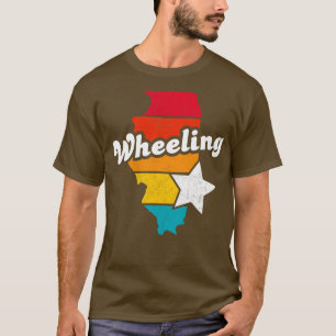 Wheeling Illinois Vintage Distressed Souvenir 2 T-Shirt