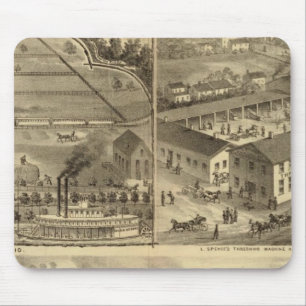 Wheeling Iron Works Wheeling Iron and Nail Company Mouse Mat