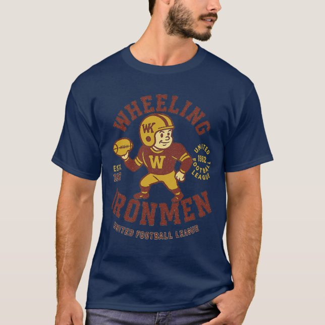 Wheeling Ironmen Football - Estd. 1962 T-Shirt (Front)