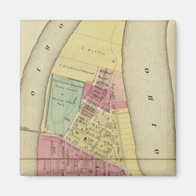 Wheeling Island Magnet (Front)