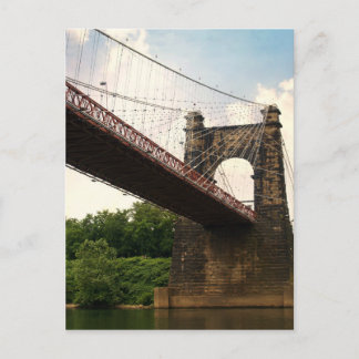 Wheeling Suspension Bridge Postcard
