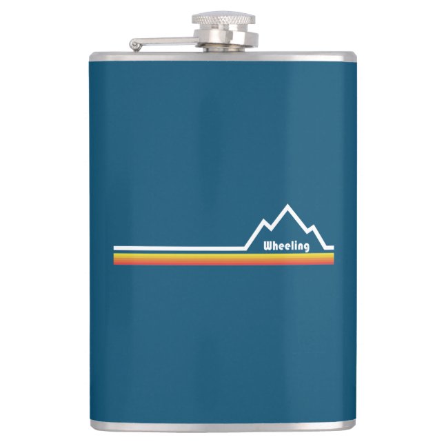 Wheeling, West Virginia Hip Flask (Front)