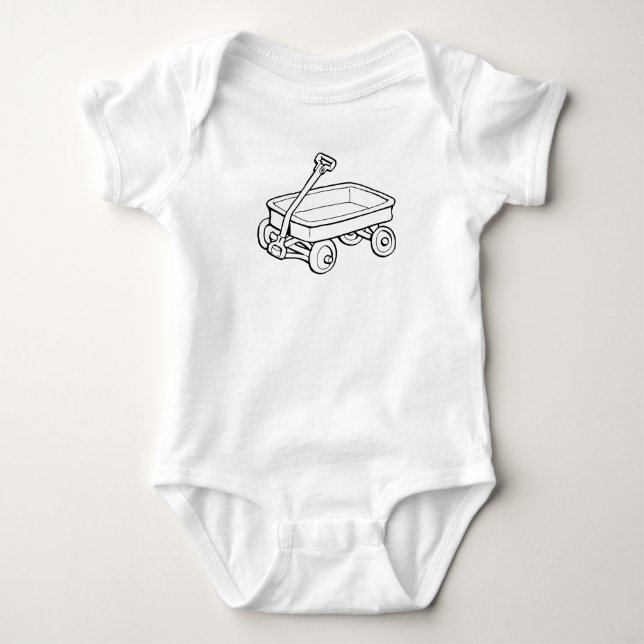 Wheels - Baby Bodysuit (Front)