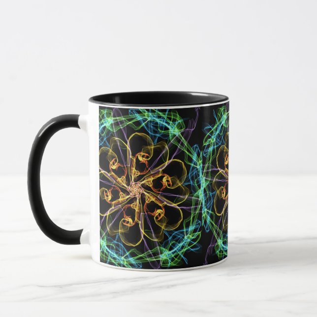 Wheels of Fire Mandala Mug (Left)