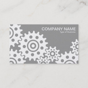 Wheels of Industry - Platinum and Grey Business Card
