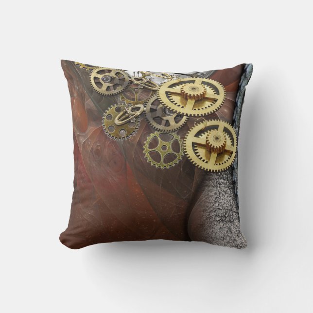 Wheels of Time on Leather Messenger Bag Cushion (Front)