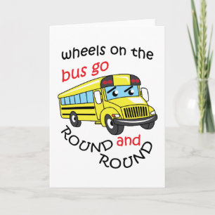 Wheels On the Bus Card