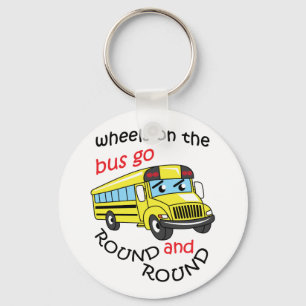 Wheels On the Bus Key Ring