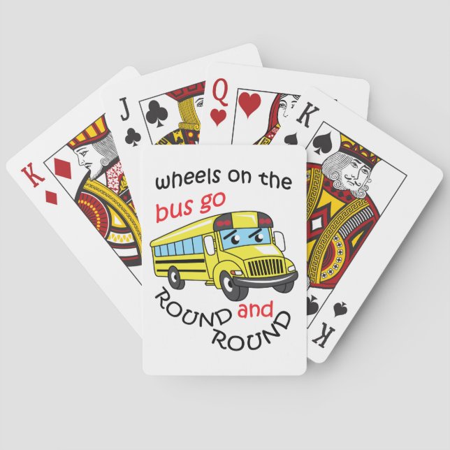 Wheels On the Bus Playing Cards (Back)