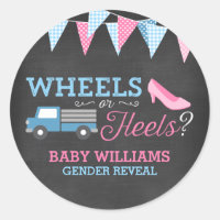 Wheels or Heels Gender Reveal