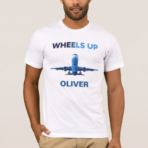 Wheels Up Aviation Takeoff Minimalist T-Shirt