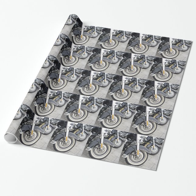 Wheels Wrapping Paper (Unrolled)