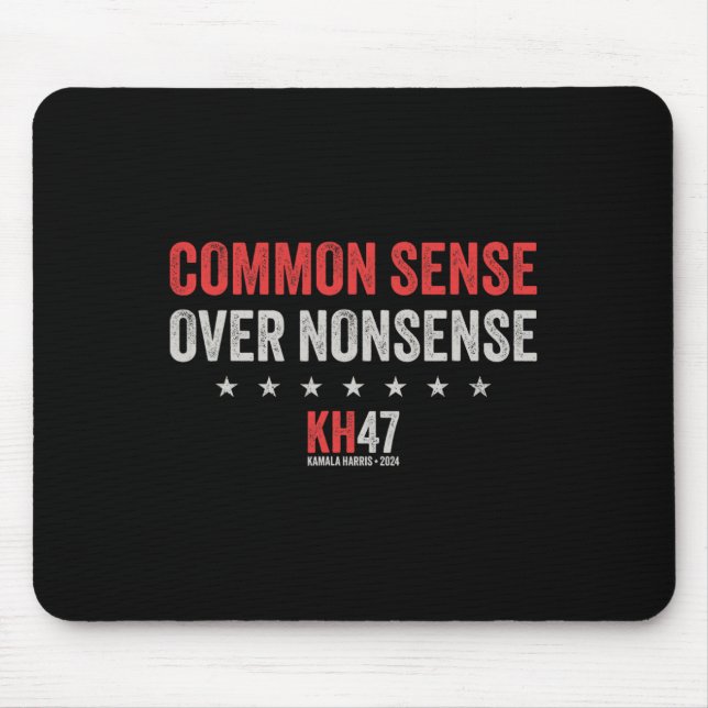Wheimer 2024 Common Sense Over Nonsense  Mouse Mat (Front)