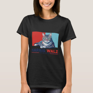 Wheimer 2024 Funny Cat Election Kamala Harris  T-Shirt