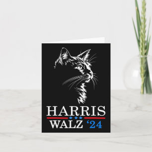 Wheimer 2024 Funny Cat Election Kamala Harris Tim Card