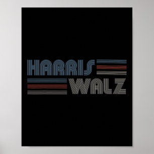 Wheimer 2024 Retro Faded Stripes Harris Waltz 2024 Poster