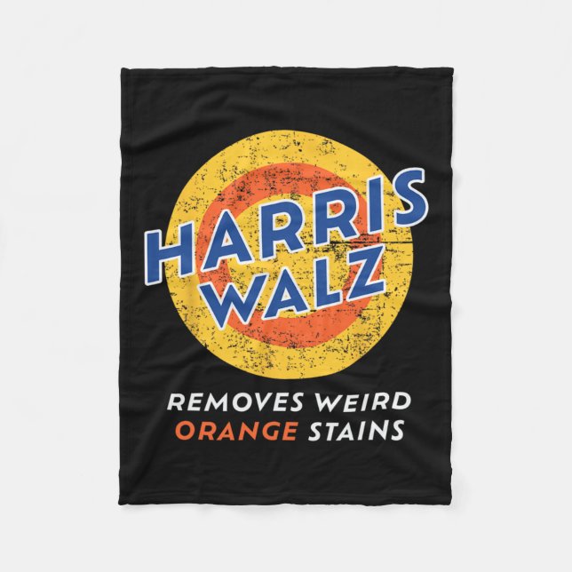 Wheimer 2024 Waltz Removes Weird Orange Stains  Fleece Blanket (Front)