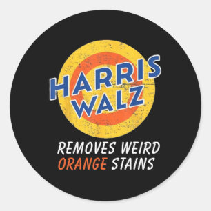 Wheimer 2024 Waltz Removes Weird Stubborn Orange S Classic Round Sticker