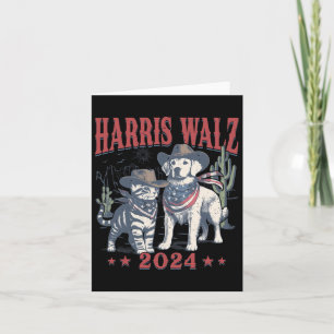 Wheimer Cowboy This Childless Cat Dog Lady Kamala Card