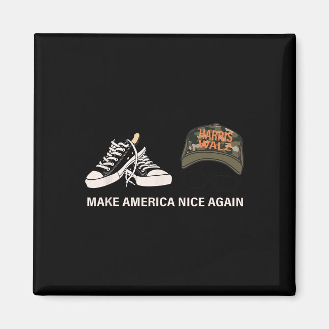 Wheimer Kamal Make America Nice Again Kamala Rally Magnet (Front)