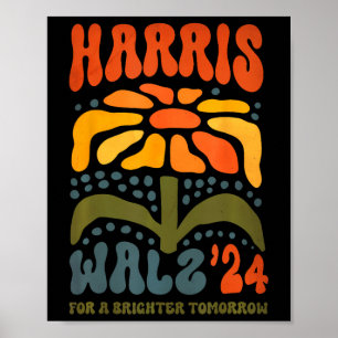 Wheimer Waltz 2024 Retro Boho Vintage Groovy Flowe Poster