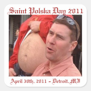 WHEM2 Saint Polska Day Square Sticker