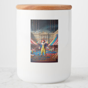 When A Clown Moves Into A Palace... Food Label