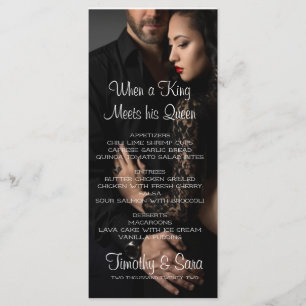 When a King Meets His Queen Menu