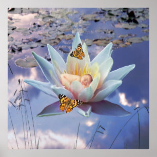 When a little baby goes to sleep poster