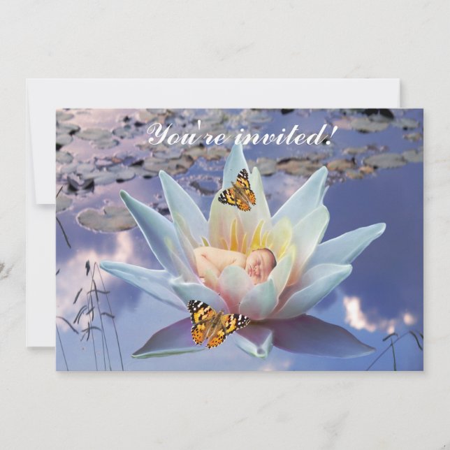 When a little baby goes to sleep shower invitation (Front)