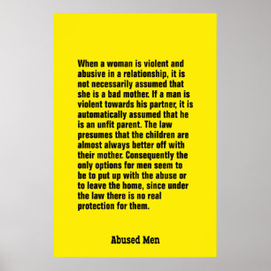 When A Woman Is Violent And Abusive … Poster