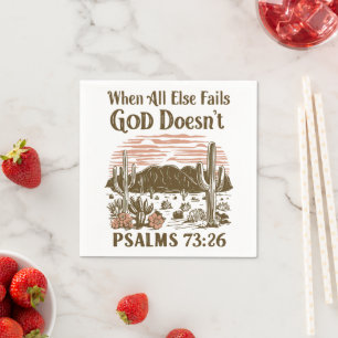 When All else Fails God Doesn't  Napkin