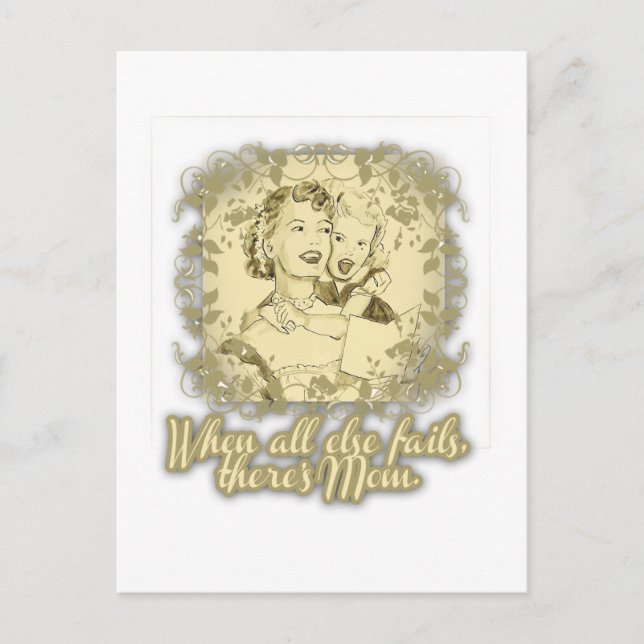 When All Else Fails, There's Mum Postcard (Front)