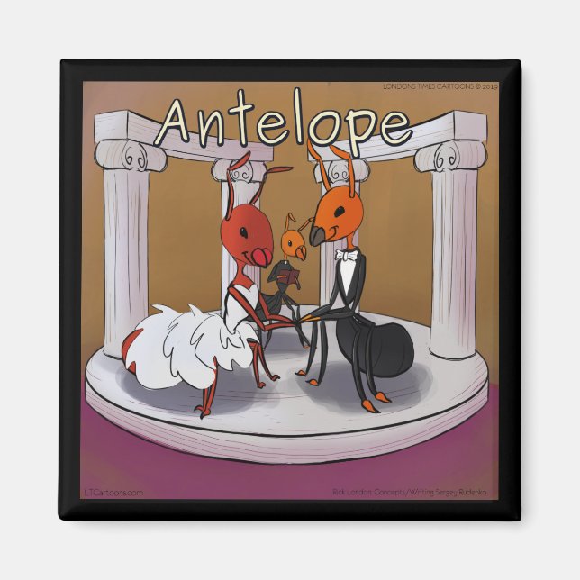 When Ants Elope Rick London Funny Comic Magnet (Front)