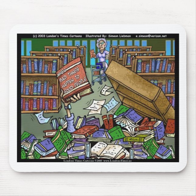 When Bad Things Happen Funny Gifts Tees Mugs Etc Mouse Mat (Front)