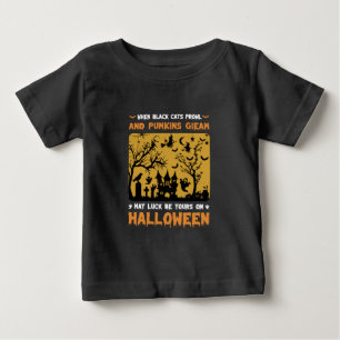 When Black Cats Roam Baby T-Shirt
