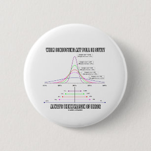When Conducting Poll Survey Think Margin Of Error 6 Cm Round Badge