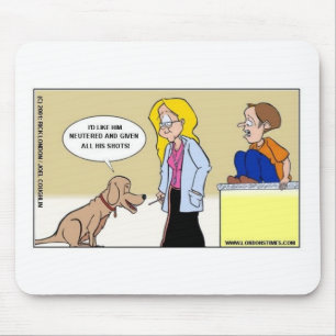When Dogs R The Masters Funny Gifts & Tees Mouse Mat