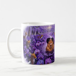 When Doves Cry Purple Love and Loss Art Mug