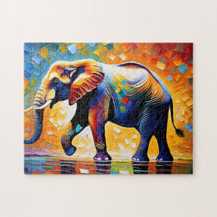 When Elephants Dream in Full Colour Jigsaw Puzzle