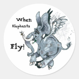 When Elephants Fly! ~ Stickers