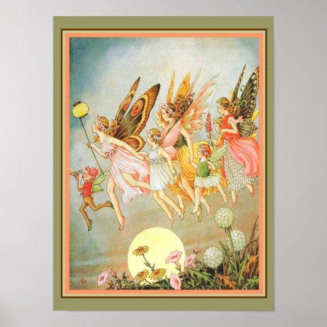 "When Fairies Come Out" 1915 Print (Front)