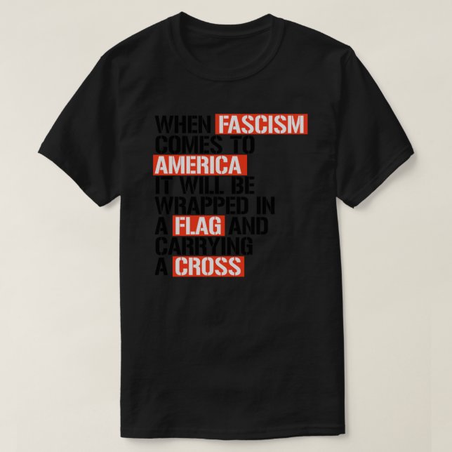 When Fascism comes to America Sticker T-Shirt (Design Front)